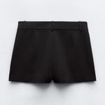 ZARA  Black Pleated Skort Photo 1