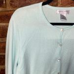 Sutton Studio Light Baby Blue Button Down Cardigan Sweater Women's Size 0X Photo 1