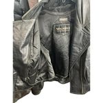 wilson's leather Wilsons Black Leather Motorcycle Jacket Vintage Biker Harley Davidson Size XS Photo 8