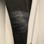 Nasty Gal Size L Black Faux Leather Knee Guard Stretch Pull On Leggings Photo 5
