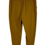 Athleta Brooklyn Ankle Tapered Leg Ribbed Textured Joggers Pant Brass Yellow 16 Photo 8