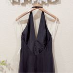 Eden Maids Bridesmaid Collection Black Halter Gown with crystals Size 6 NEW Photo 8