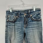 Miss Me Denim Boyfriend Capris Jeans Style JB1026P4 Women’s Size 26 Light Wash Photo 4