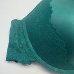 City Chic  Allure Push Up Satin Padded‎ Underwire Boudoir Sexy Bra Size 42C Green Photo 4