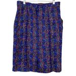 Requirements  Vintage 90s Blue‎ Matrix Pattern Straight Pencil Skirt Multi - 16 Photo 1