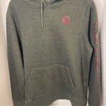 Carhartt  Green Hoodie with Brown Logo Photo 0