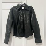 Babaton Aritzia Pelli Hip Shirt Faux Leather Jacket Photo 4