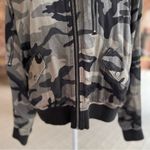 Marrakech Bomber Jacket Satin Camo Gray L Full Zip Size L Photo 5