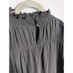 & Other Stories & OTHER STORIES Smocked-Neck Mini Dress Size 8 Black Long Sleeve Photo 7
