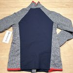Athleta NWT  Andes Hybrid Jacket Grey Heather / NAVY Sz M Photo 9