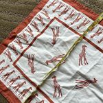 Anthropologie Polynation made in South Africa safari giraffe versatile poplin square scarf Photo 4