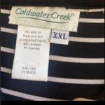 Coldwater Creek Black and White Striped Women's Top Photo 1