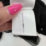 Chloé Chloe Size S 4 Blouse Black Semi Sheer Button Up Metallic Copper Sequin Collar Photo 9