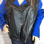 WD•NY WD.NY Colorblock Faux Leather Moto Jacket Jrs XL Photo 4