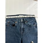 RE/DONE High Rise Skinny Jeans - Size 24 Jet Blue Black Minimalist Chic Photo 6