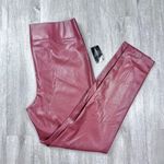 Red Leather Pants Leggings 2 Photo 1