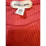 Silence + Noise  Womens Coral Pink Crop Stretchy Knit Top Sz XS Photo 2