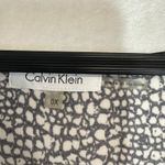 Calvin Klein Calvin‎ Klein 0X Plus Cowl Neck Sleeveless Top Black White Geometric Work Formal Photo 4