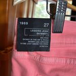 Gap NWT  1969 Legging Skimmer Jeans Neon Flamingo Size 27 Photo 7