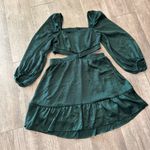 Blu Pepper  Dark Green Long Sleeve Dress Photo 8