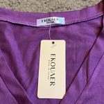 Ekouaer  button up soft nightgown Photo 2