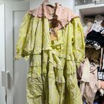 Yvonne S Queen Victoria bubble pink Dress NWT Yellow Size XS Photo 3