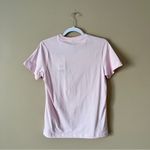 Adidas  | Soft Pink Floral Logo Graphic Tee Sz M Photo 5