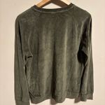 & Other Stories & Other Stories Green Velour Crewneck Pullover- Size 6 Photo 2