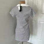 YPB Abercrombie Neoknit Striped Collared Dress Black Size M Photo 4