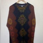 Peruvian Connection $250 Beautiful Peruvian‎ Connection Printed Poncho ( XS ) Photo 0