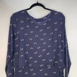 Pure Collection Navy Chevron Print Long Sleeve Jersey Slim Blouson Dress Size 8 Blue Photo 3