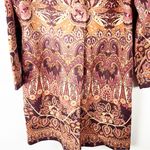 Soft Surroundings Suede Multicolored Long Sleeves Lined Tapestry Jacket Medium Photo 12