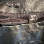 Valerie Stevens Black Genuine 100% Leather Straight Skirt 10 Photo 14