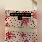 America & Beyond | Floral Swim Coverup, Size M Red Size M Photo 2