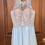 PromGirl Blue Homecoming Dress Photo 0