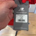 New Balance Bold Red striped short waist crewneck short sleeve Tee Photo 3