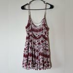 Brandy Melville  Womens Rose‎ Flower Sundress Red White Photo 5