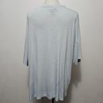 Wrangler Wrancher Light Blue Slub Jersey Riched Knit Top Size XL Photo 3