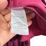 Eilly Bazar Burgundy Maroon Ruffle Cold Shoulder Chiffon Midi Dress Size XL Red Photo 8