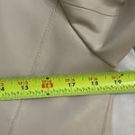 BLANK NYC  Beige Faux Leather Open Draped Front Jacket Womens Size Medium Photo 4