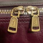 YSL Yves Saint Laurent Burgundy Soft Leather Bag Photo 7