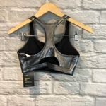 Nike NWT  Swoosh Bra Classic Style Metallic Silver Photo 4