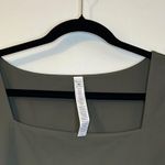 CRZ Yoga Olive Green Long Sleeve Fitted Crop Blouse Photo 7