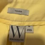 Worthington Women’s NWT  Bright Yellow Wide-Leg Pants Photo 4