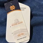 Zoozatz NWT University of Notre Dame Cropped Oversize Washed Long Sleeve Shirt Photo 4