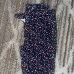 Gap  Navy Floral Skinny Ankle Pants Photo 2