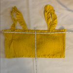 None Ruffle Bikini with Sunflower Design Yellow Women 2XL NWOT Photo 5
