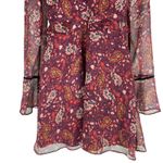 Cupcake and Cashmere Mixed Floral Printed Mini Dress Red Velvet Size 0 Photo 8