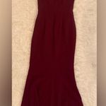 Dress the Population NWOT  Jordan Ruched Side
Slit Dress burgundy sz XS Photo 3