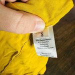 CO Women's Yellow Goop Fluid Linen Sleeveless Button Front Midi Dress Size Small Photo 12